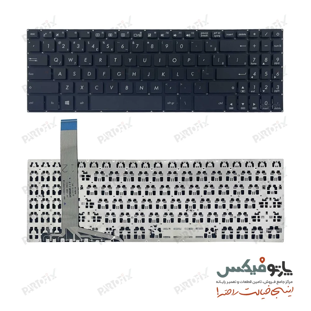 کیبورد لپ تاپ ایسوس K570 / X570 / FX570 بدون بکلايت